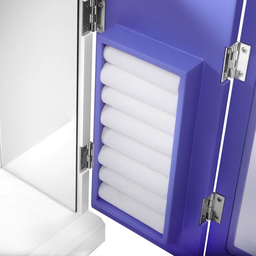 Joyero Mariposa Púrpura Doble Puerta con 4 Cajones Organizador Espejo Incorporado - Imagen 9 de 12