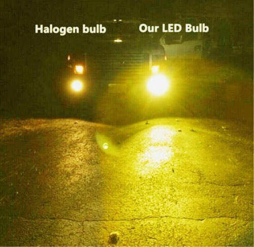 2 pack LED Fog Kit H11 H8 H9 3000K Golden Yellow DRL Fog Light Bulbs Bright - Picture 5 of 9