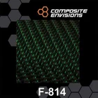Green Reflections Carbon Fiber Fabric 2x2 Twill 3k 5.9oz/200gsm-Sample