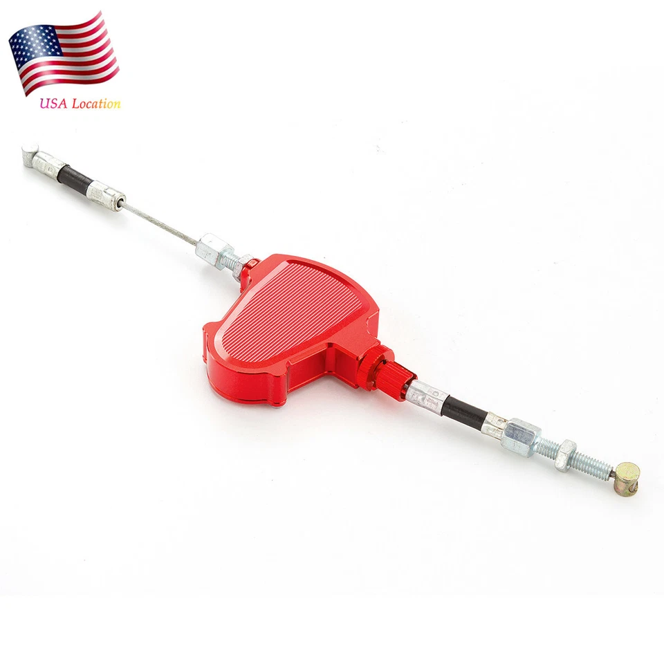 Palanca de tracción de embrague universal rojo sistema fácil aluminio CNC anodizado EE. UU. Foto 3 de 4