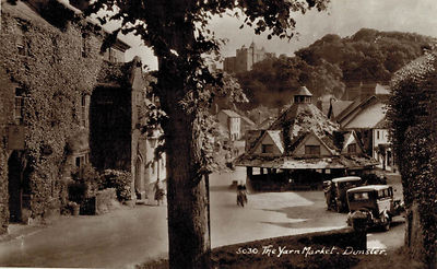 RPPC,Dunster,U.K.The Yarn Market,Somerset,c.1915 | eBay