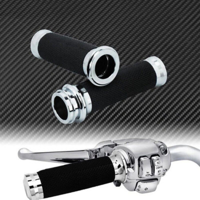 1'' Handlebar Hand Grips For Harley Touring Street Electra Road Glide