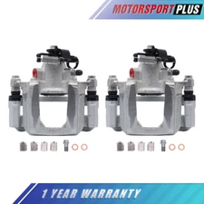 Pair Rear Brake Calipers w/ Bracket For Dodge Grand Caravan VW Routan 3.6L New