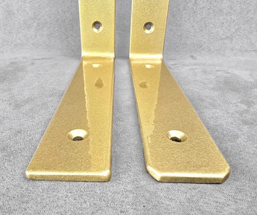 Industrial Handmade Shelf Brackets Heavy Duty PAIR Steel Rustic Scaffold Board - Picture 41 of 63
