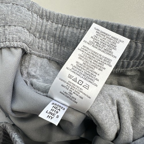 Champion Mens Jogger Gray LARGE Zip pocket RETURN: Right ankle Zipper broken - Picture 11 of 15