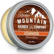 Beard Balm - Rocky Mountain Barber - 100% Natural - Premium Wax Blend with Ce...