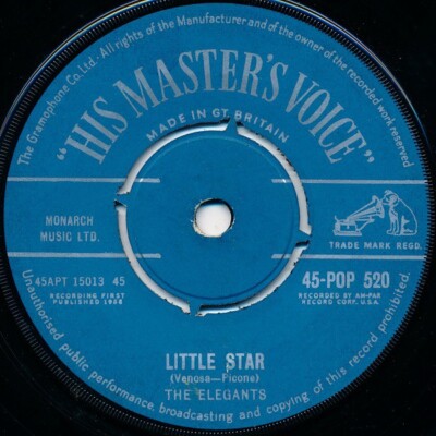 The Elegants - Little Star (7'', Single)