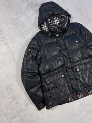 Burberry Black Label Men's Vintage Puffer Goose Down Jacket