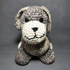 Homemade CROCHET Dog Puppy 11  Stuffed Animal Complete Handcrafted