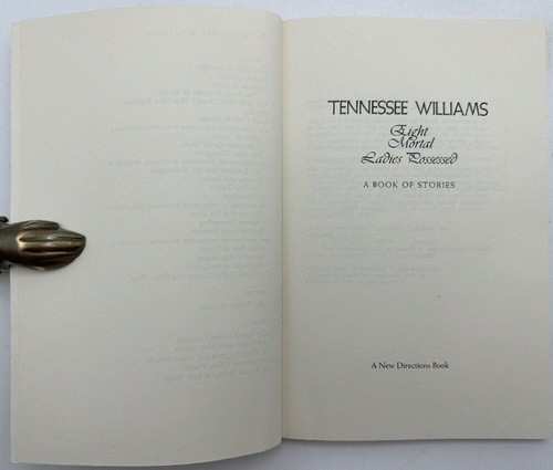 Eight Mortal Ladies Possessed; A Book of Stories by Tennessee Williams (Signed) - Imagen 3 de 3