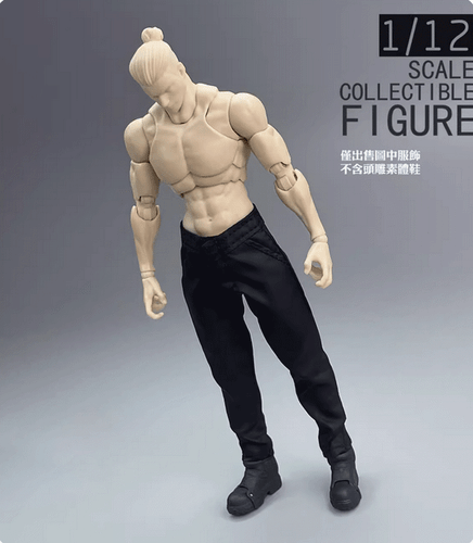 1/12 Scale Male Soldier Clothes Pants Model For 6'' Romankey Figure - Picture 3 of 3