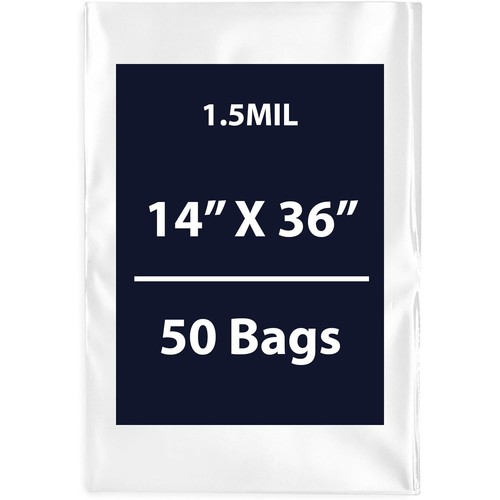 1,5 Mil 14" x 36" | LDPE Klar Flach Polybeutel, Flexibel & Langlebig | Mehrere Beutel - Bild 7 von 14