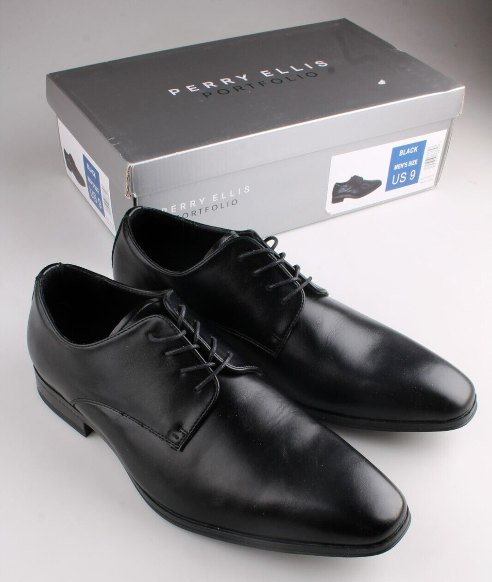 Oxford Perry Ellis Black Dress Shoes Men's Perry Ellis Portfolio