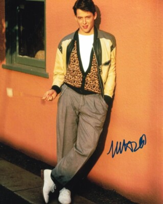 MATTHEW BRODERICK signed Autogramm 20x25cm FERRIS BUELLER in Person autograph