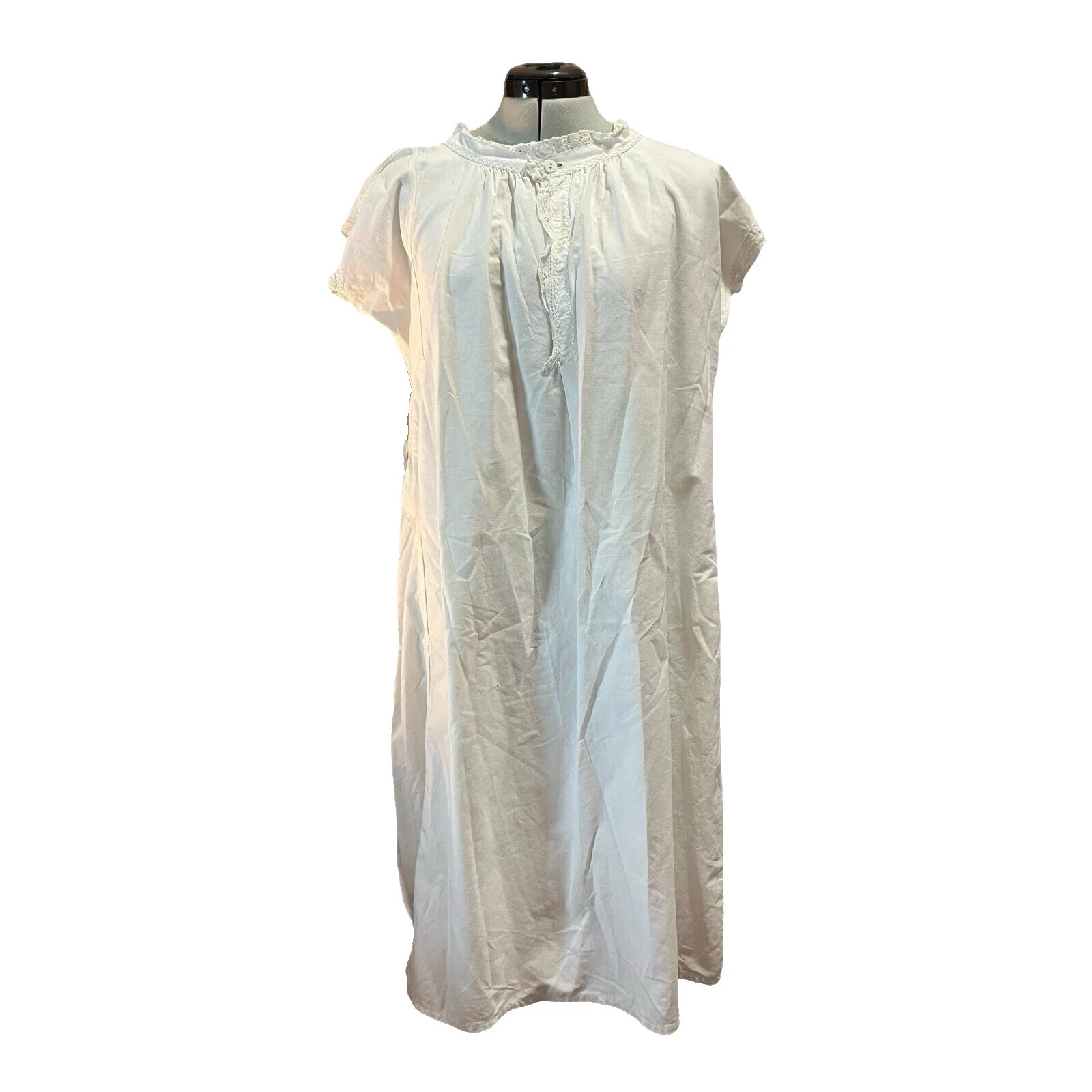 Handmade White Vintage Sleepwear & Robes for Women