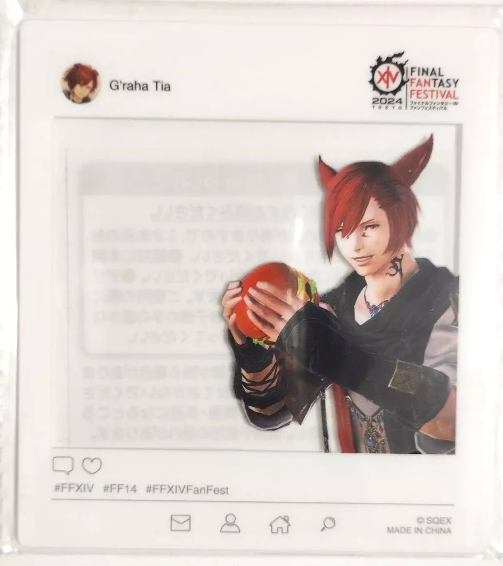 その他 G'raha Tia FINAL FANTASY FESTIVAL 2024 Final Fantasy XIV Fan Festival 2024 SNS Acrylic Clear Card G