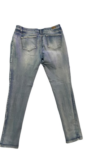 Wax Jean Women's Distressed Skinny Jeans Light Wash Stretch Denim Size 13 - Picture 2 of 11