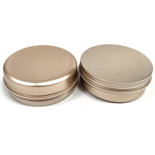 10-150 ml caja de lata de metal contenedor mini portátil pequeño contenedor de almacenamiento dorado - Imagen 2 de 18