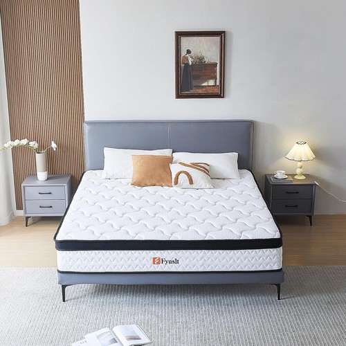 12" Colchones FULL Size De Espuma 12 Pulgadas Memory Foam Mattress Hybrid Bed