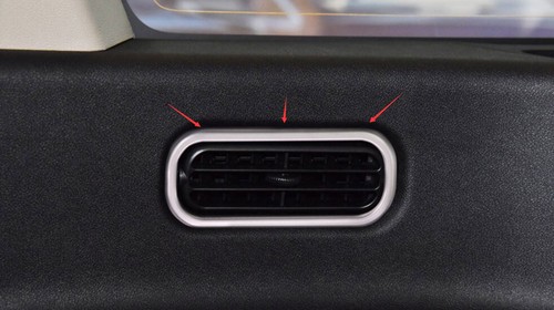 For Lincoln Aviator 2020-2022 Silver Rear Both Side Air Outlet Vent Cover Trim - 第 5/6 張圖片