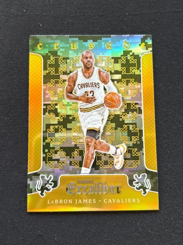 Lebron James 2015-16 Excalibur Crusade Camo Prizm Cleveland Cavaliers #10