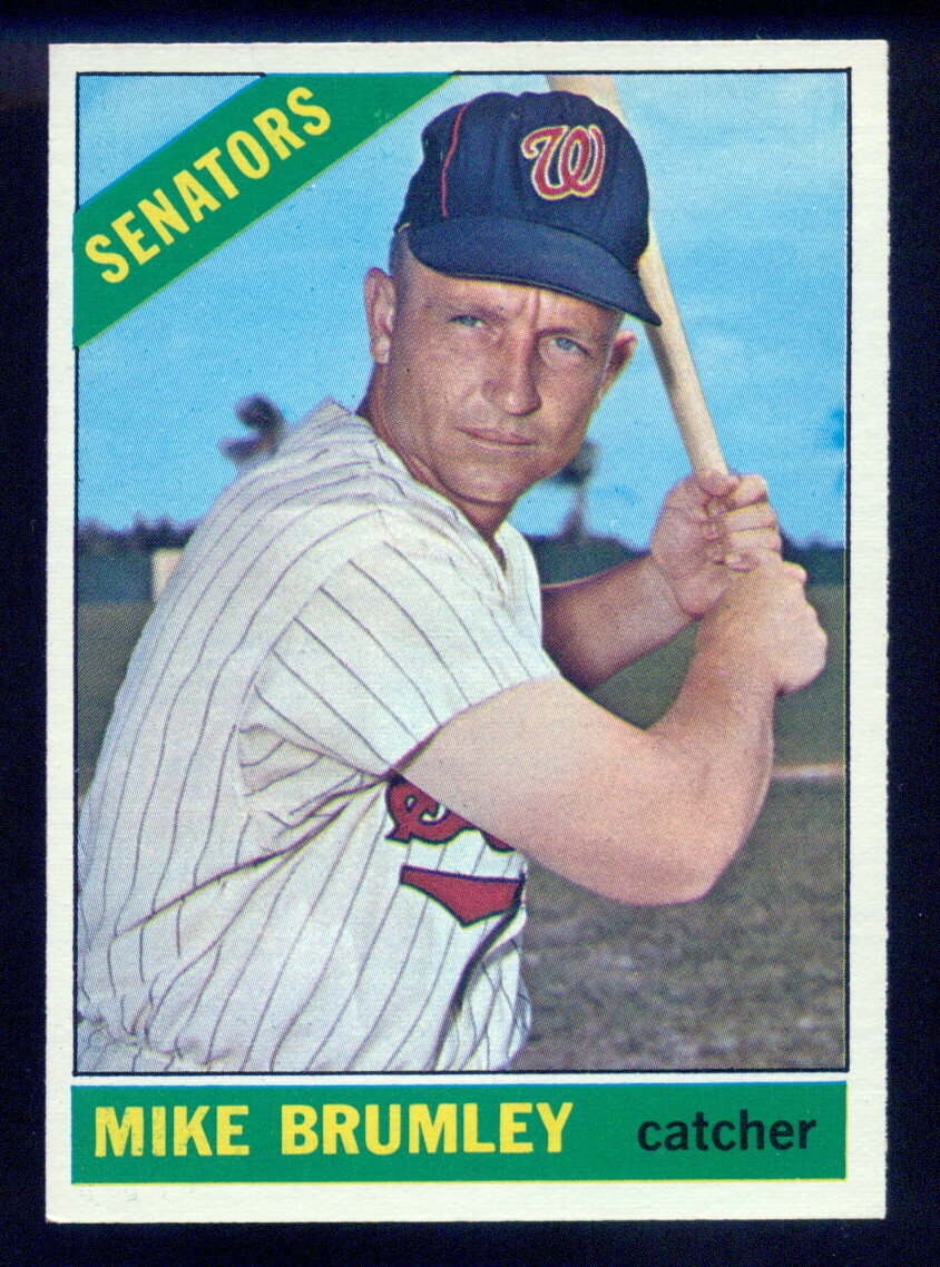 1966 TOPPS OPC O PEE CHEE BASEBALL #29 MIKE BRUMLEY NM WASHINGTON SENATORS Card