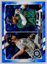 2021 Topps Chrome Update Sapphire  #US80 Jose Godoy Wyatt Mills Sapphire Rookie