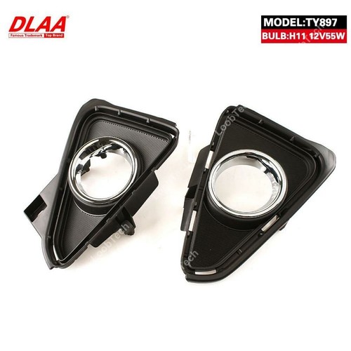 Halogen Fog Light Bumper Frame Cover Daytime Running Light For Toyota RAV4 15-18 - Picture 7 of 9