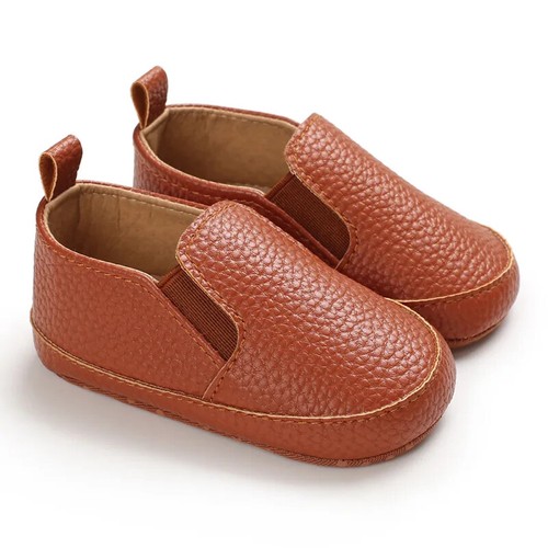 Baby Moccasins Boy Girl Shoes Soft Sole Size 0-18 Months Infant Toddler Slip-On - Picture 19 of 29