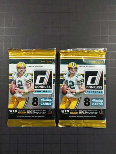 2016 Donruss Football LOT 2 PACKS UNOPENED 8 CARDS EA. PRESCOTT, HENRY RC?