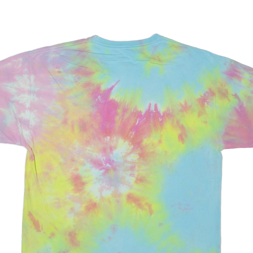 FRUIT OF THE LOOM Mens Tie Dye TShirt Blue L eBay