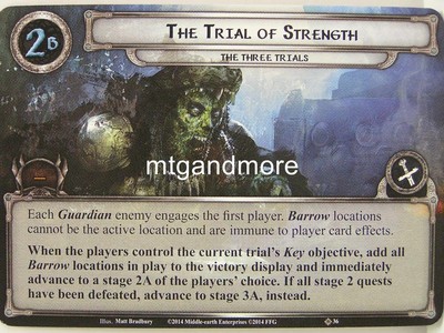 Lord of the Rings LCG  - 1x The Trial of Strength  #036 - The Three Trials