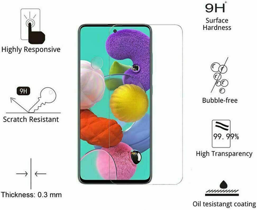 Paquete de 3 protectores de pantalla de vidrio templado HD transparente para Samsung Galaxy A12/A32 5G - Imagen 10 de 12