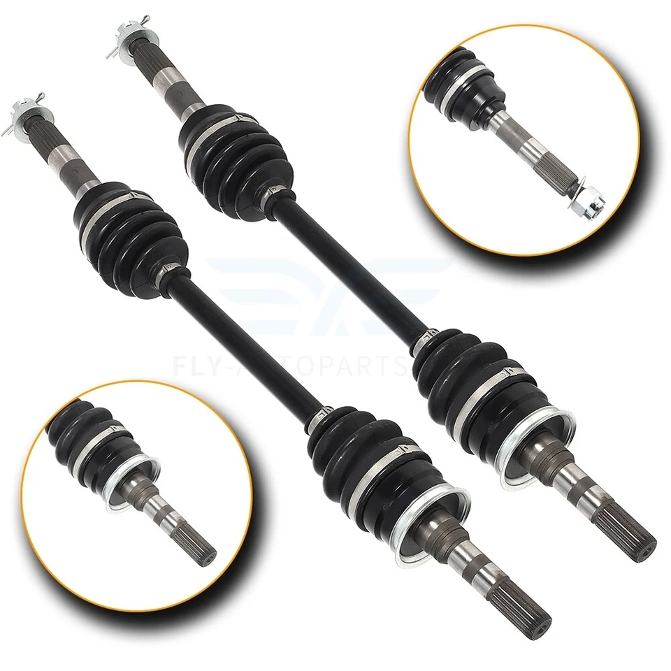 Par de ejes articulados CV para Kawasaki Mule 3010/2510/4010 conductor delantero + lado del pasajero Foto 4 de 4