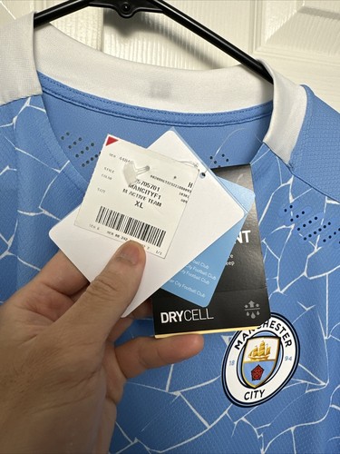 Puma Ruben Dias Manchester City 2020/2021 Home EPL Authentic Jersey Size XL POTY - Picture 13 of 14