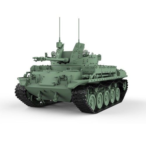 SSMODEL 538 1/120 TT Scale Railway Military Model Kit US M42 Duster SPAA - Picture 2 of 5