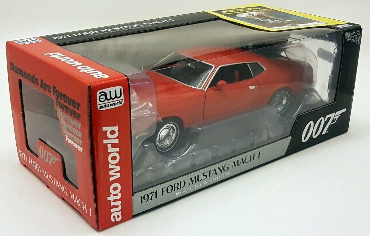 1971 FORD MUSTANG Mach 1 ミニカー1/18 箱無し Autoworld 1/18 007 Ford Mustang Mach 1 Diamonds Are Forever