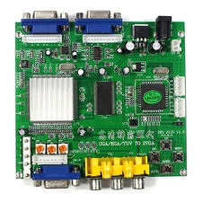 CGA EGA YUV  to VGA GAME Video Converter Board 2VGA Output GBS8220 Video Game