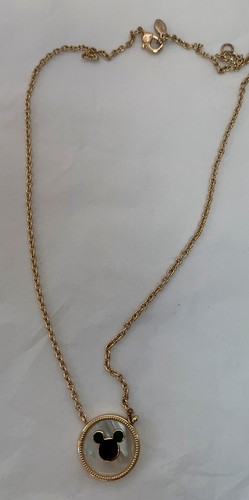 Collana con ciondolo moneta Disney Topolino placcato oro LA CN - Foto 9 di 15