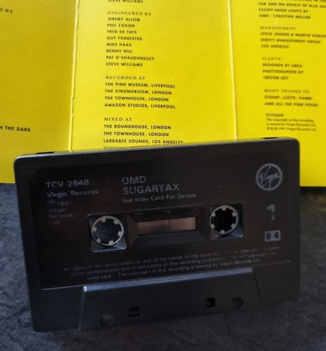 Orchestral Manoeuvres In The Dark - Sugar Tax - VG+ cassette tape 1991 Synth Pop - Picture 2 of 3