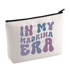 KUIYAI Madrina Cosmetic Bag Spanish Godmother Makeup Bag Best Madrina Ever Gi...