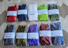 Schlappen Feather. Soft, Webby, 6" Strip Strung. (10) Pack Combo. Color, Asst
