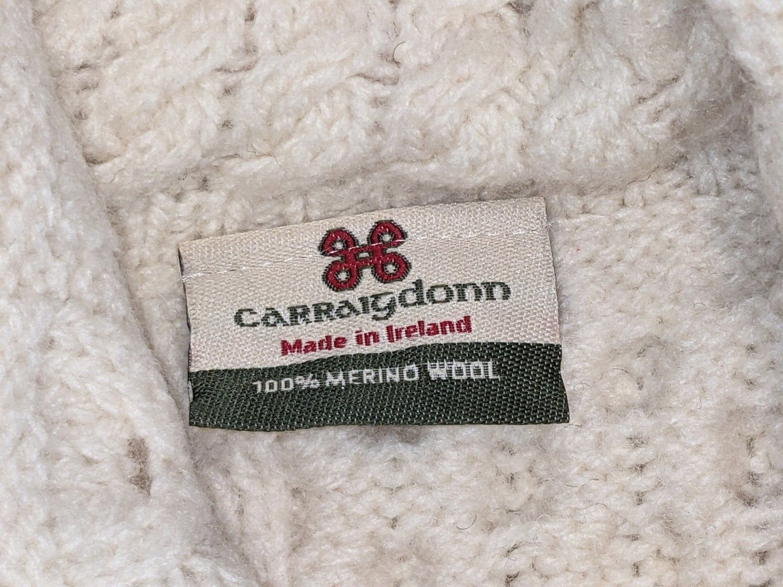 Carraig Donn Ivory Patchwork One Button Irish Mer… - image 8