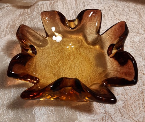 Vintage Art Glass Murano Style Ashtray /Coin/ Key Dish - Picture 4 of 12