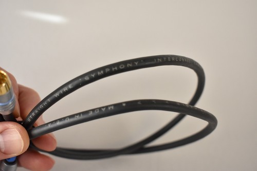 .5m Pair RCA Straight Wire Symphony Audio Interconnect Cables - Picture 3 of 4