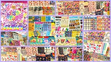1059+ Pcs. Kit Lot New Stickers Planner Craft Scrapbook Variety Themes Art NIP!