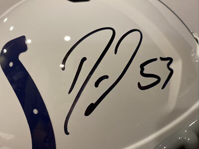 Darius Leonard Signed Indianapolis Colts Full-Size Speed Helmet