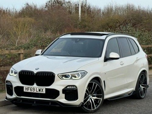 GLOSS BLACK BMW X5 G05 AERO BODY KIT FRONT LIP REAR DIFFUSER SIDE SKIRT SPLITTER - Picture 14 of 14