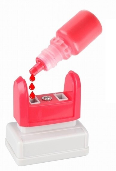 S010 APPROVED Garage Mechanic Rubber Flash Stamp Self Inking Excellent