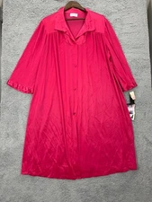 VINTAGE VTG Coloratura VANITY FAIR XXL Made in USA Fire Ruby Nightrobe Dress